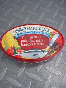 Préparation Sandwich THON GERMON POIVRONS  MAIS 1/6 115 g Belle Iloise