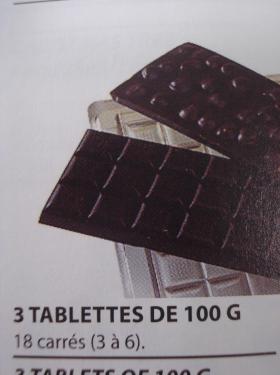 Moule 3 tablettes 100g  275x175mm