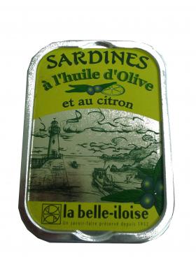 SARDINES A L'HUILE D'OLIVE ET AU CITRON 1/6 115g La Belle Il